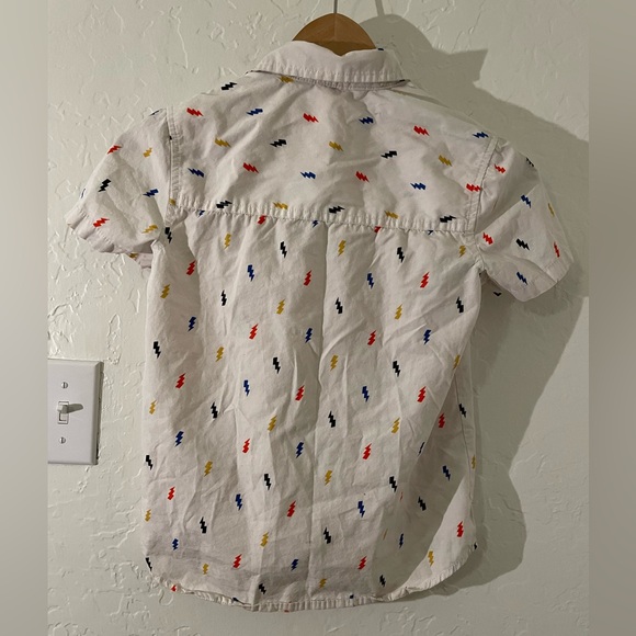 Kids Dip button up shirt. Lightning bolts. M (8-10). EUC - Picture 2 of 5